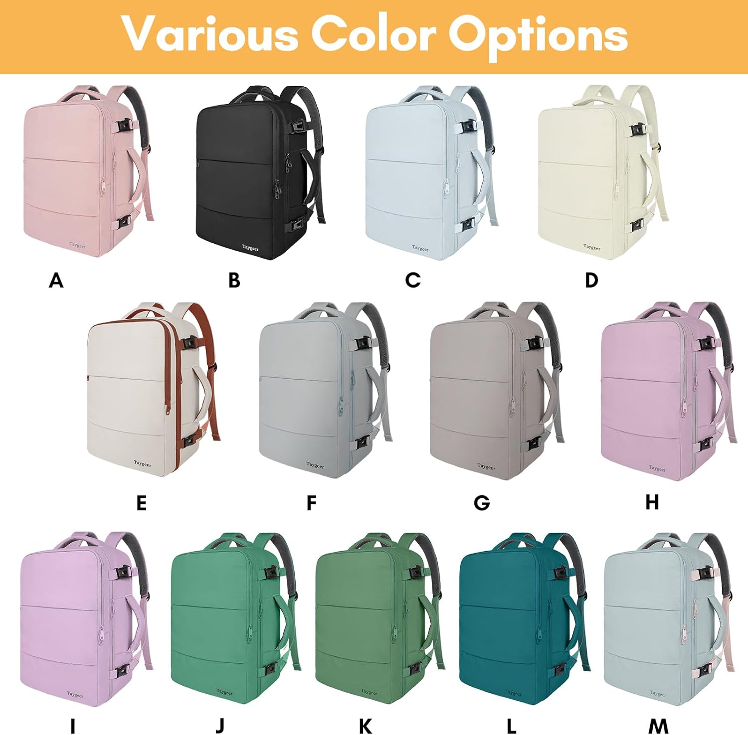 Taygeer Mochila para laptop para mujer, mochila para artículos esenciales universitarios con compartimento para laptop de 15.6 pulgadas, mochila de