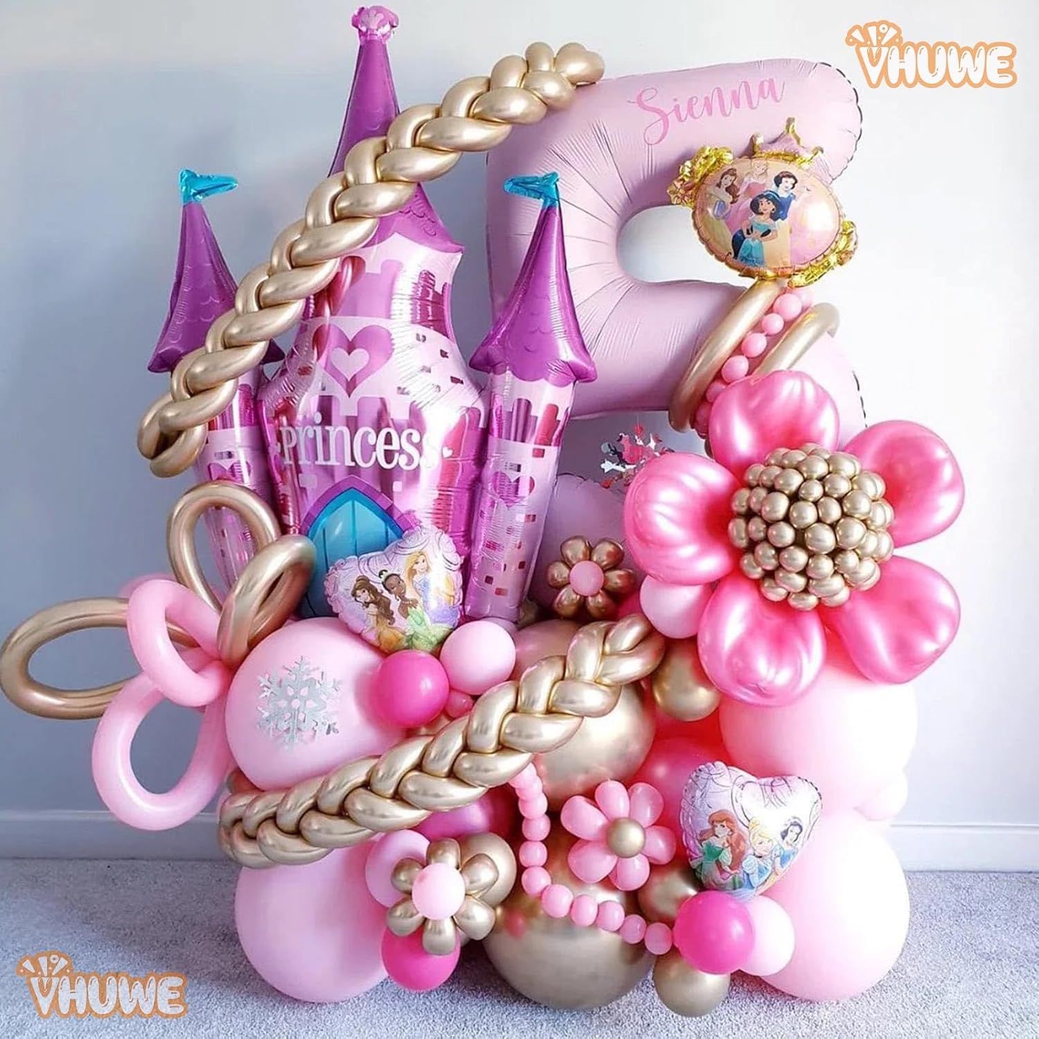 260 globos dorados metálicos, paquete de 100 globos largos gruesos, globos mágicos delgados para arco de globos, animales, payaso, niños,