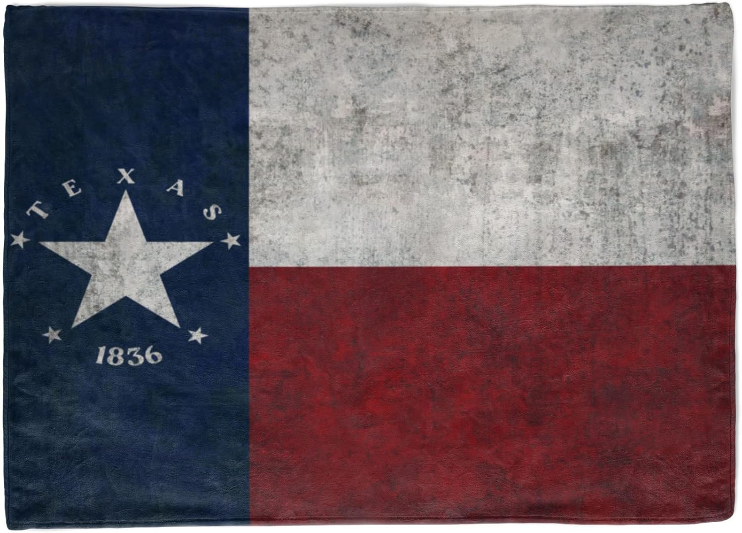 Manta de bandera de Texas, lujosa y cómoda, acogedora manta con estampado de bandera del estado de TX vintage, manta de estado de estrella solitaria