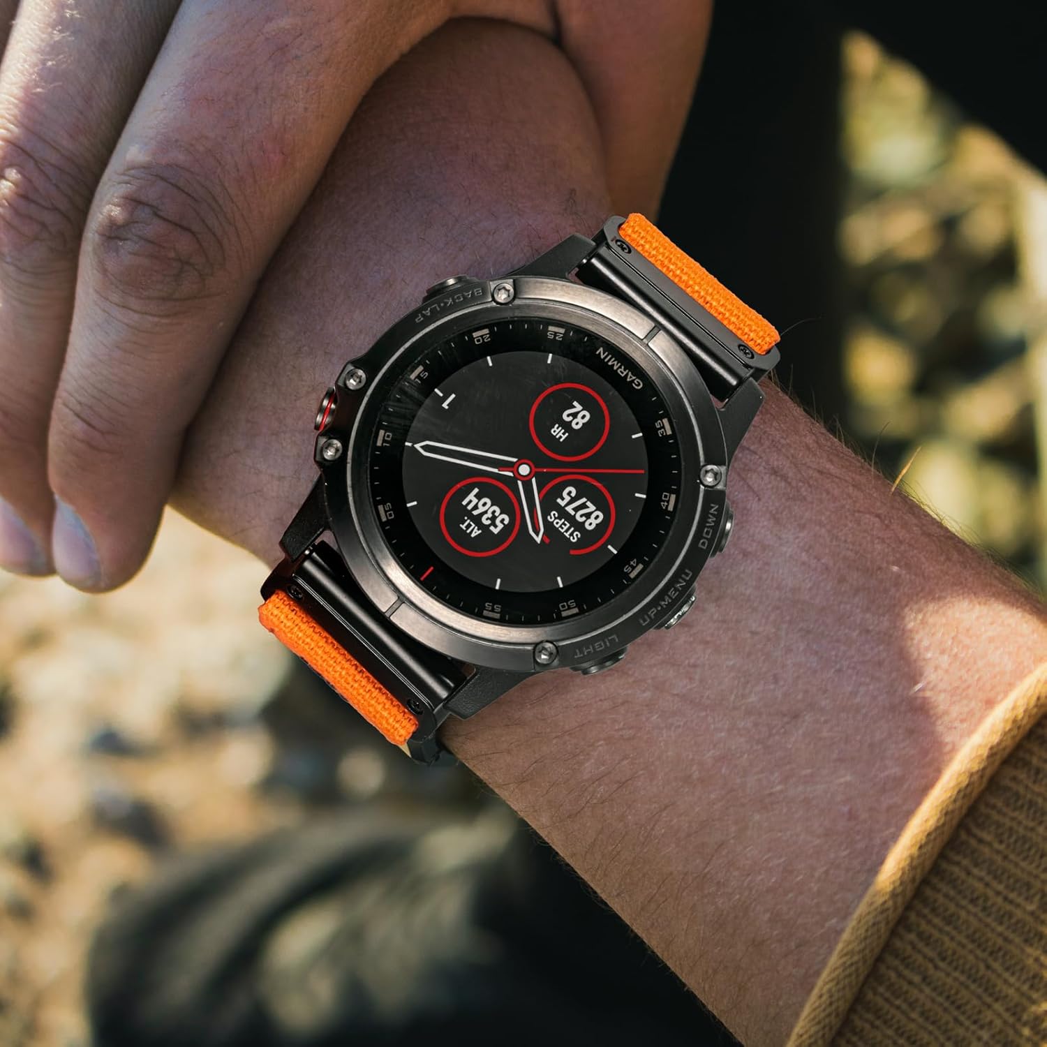 Compatible con Garmin, correa deportiva de lona para reloj fnixprecursorenfoquemarqquatixinstinctD2Tactix, correa de repuesto resistente para hombres