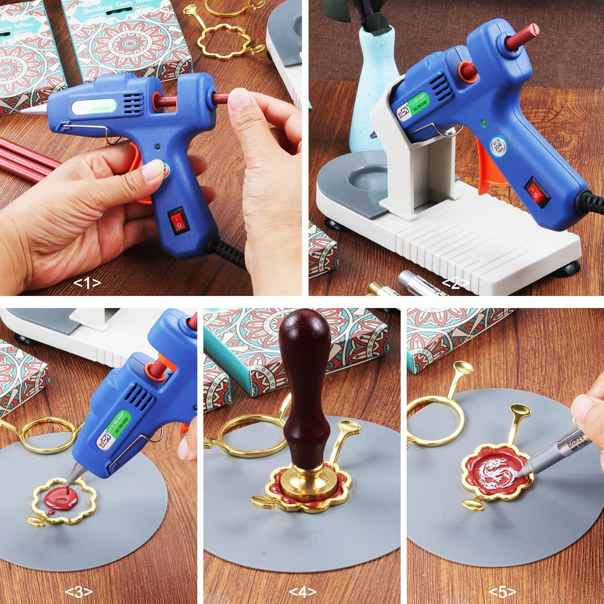 40 barras de cera negra, 40 varillas de cera de sellado de pistola de pegamento prémium para sello de cera, perfectas para invitaciones de boda,