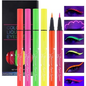 Juego de delineador líquido de neón con brillo UV, 6 colores mate, delineador de ojos de arcoíris mate, delineador de ojos neón luminoso de colores, Juego de delineador líquido de neón con brillo UV, 6 colores mate, delineador de ojos de arcoíris mate, delineador de ojos neón luminoso de colores,