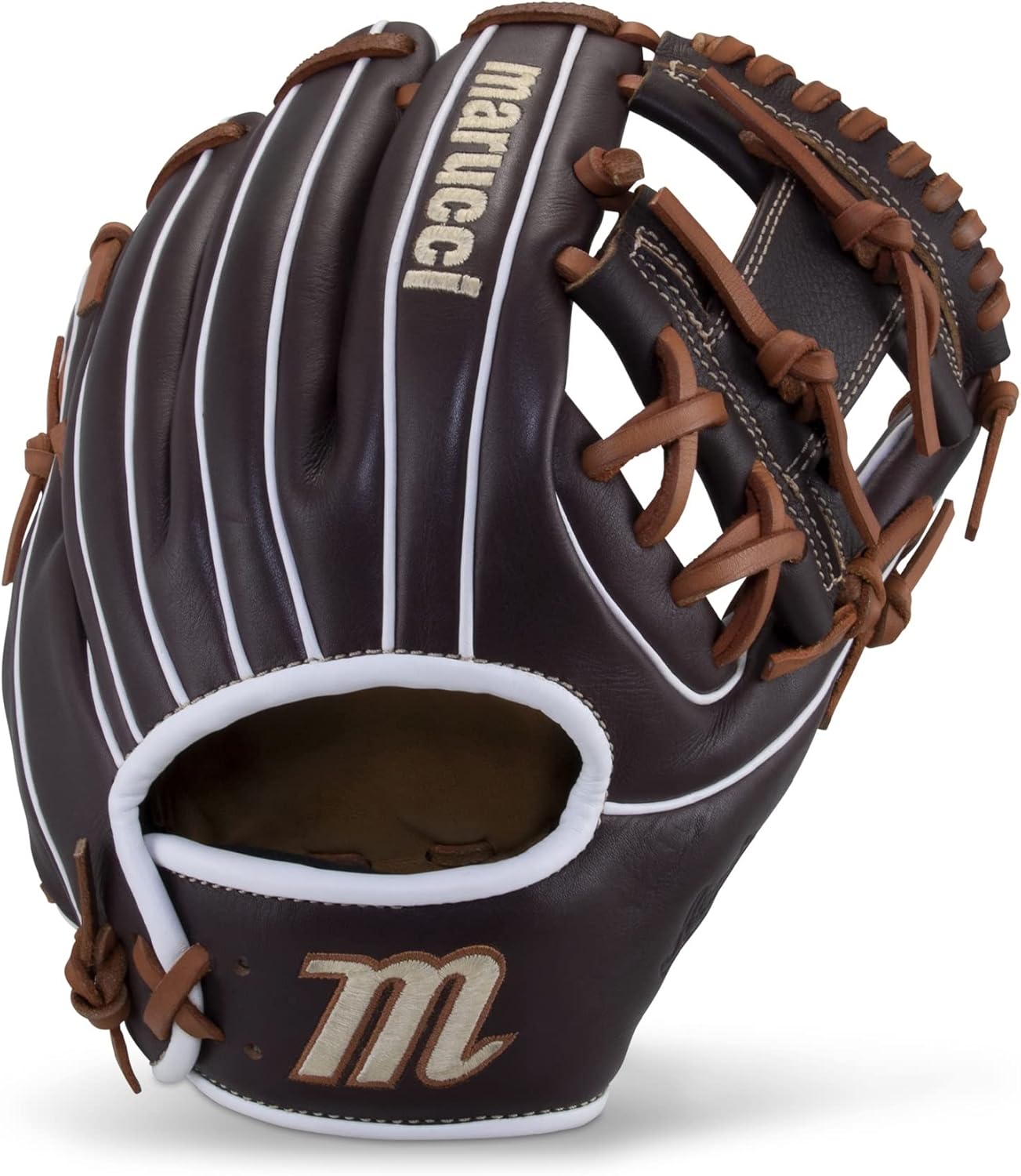 MARUCCI Krewe Serie de guantes de béisbol tipo M, 42A2 11.25 pulgadas I-Web para mano derecha