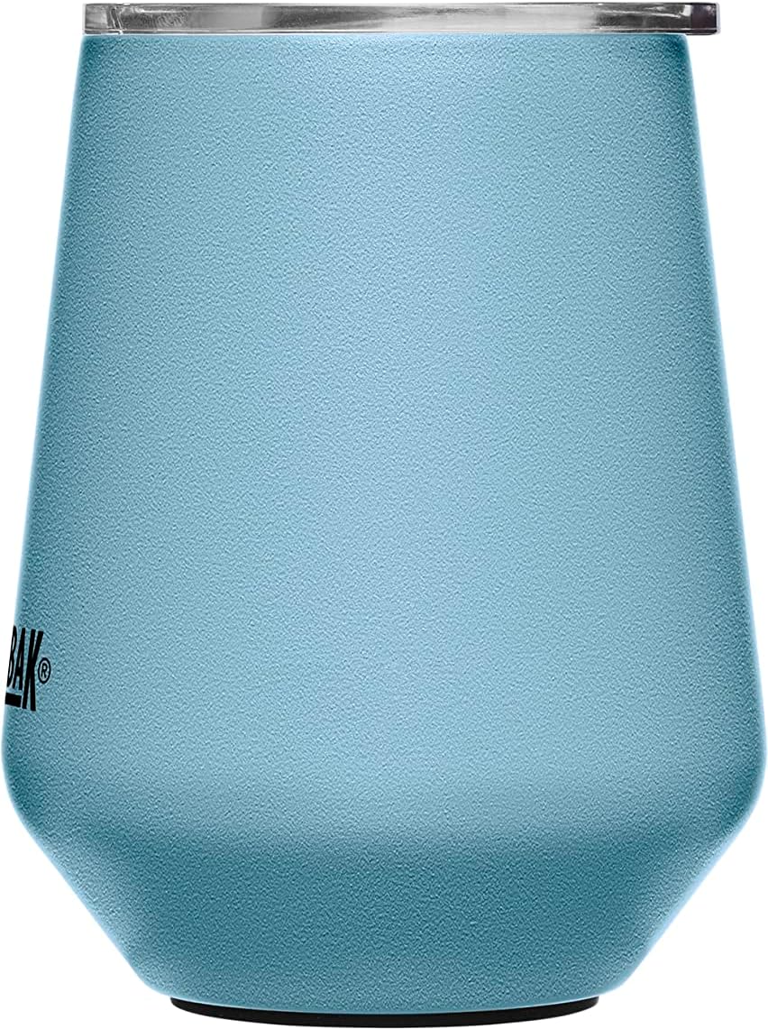 CamelBak Horizon Vaso de vino de 12 onzas, acero inoxidable aislado, tapa trimodo, color azul oscuro