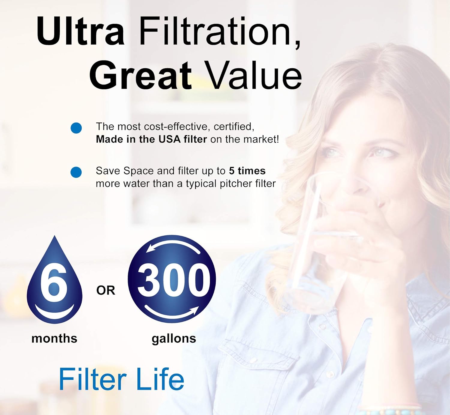 Filtro de refrigerador compatible LT800P fabricado en Estados Unidos por Instapure, NSFANSI 42, 53, P473, 401 certificado para CTO, PFOAPFOS,