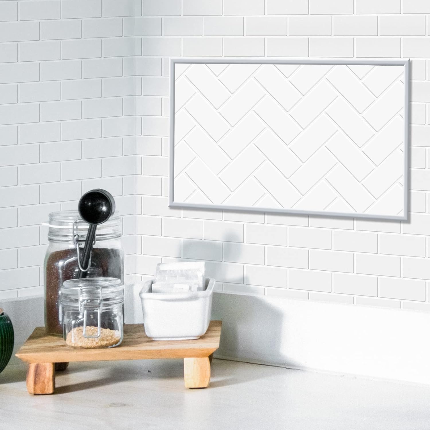 Art3dwallpanels Recorte autoadhesivo para despegar y pegar de 10 pies para borde de azulejos en muro, recorte autoadhesivo para decoración de