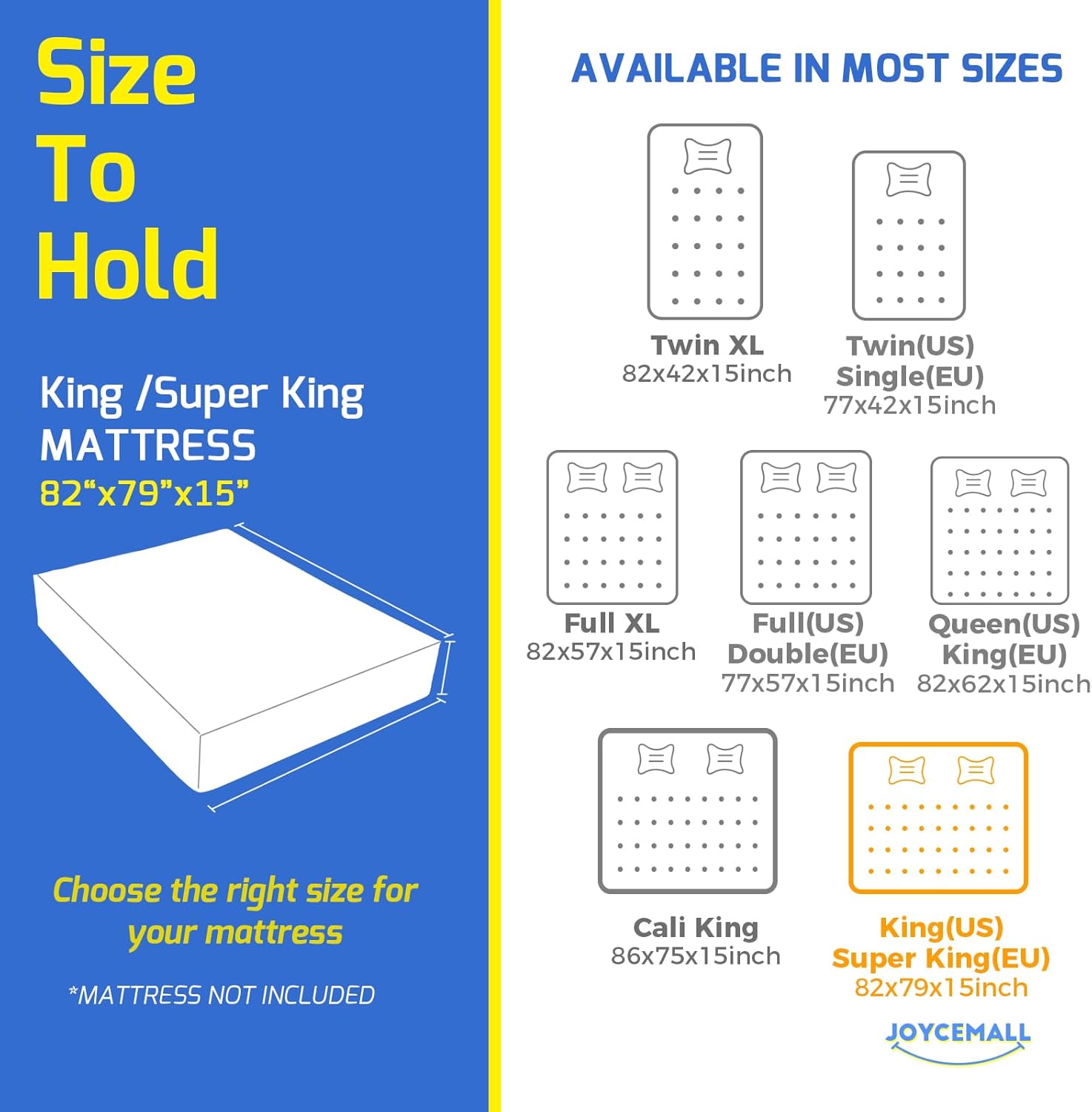 Bolsa de colchón tamaño King para mudanza y almacenamiento, protector de colchón reutilizable extra grueso, impermeable, resistente, con 8 asas de