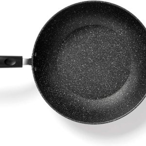 THE ROCK by Starfrit Wok antiadherente de 12.5 pulgadas con mango de ayuda, tamaño único, negro THE ROCK by Starfrit Wok antiadherente de 12.5 pulgadas con mango de ayuda, tamaño único, negro