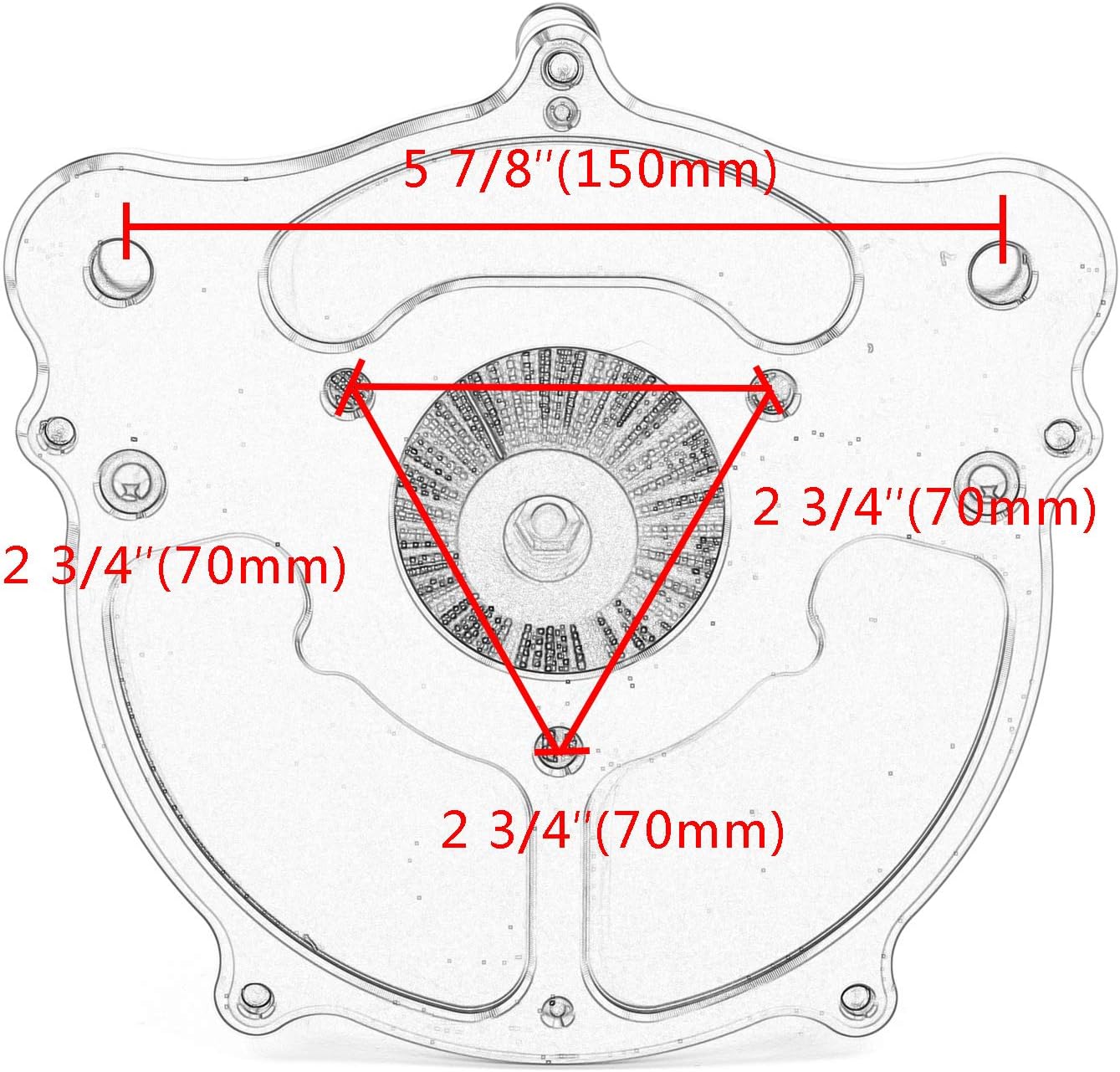 Filtro de aire de admisión de motocicleta Sistema de filtro de aire cromado Kit de filtros para Harley Touring 2008-2016 Road King Electra Glide