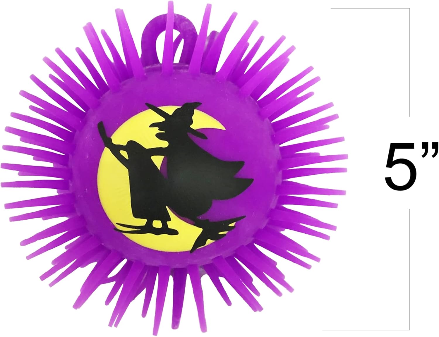 ArtCreativity Bolas de Halloween iluminadas, juego de 6, bolas de estrés suaves y puntiagudas para niños en varios colores, juguetes LED para