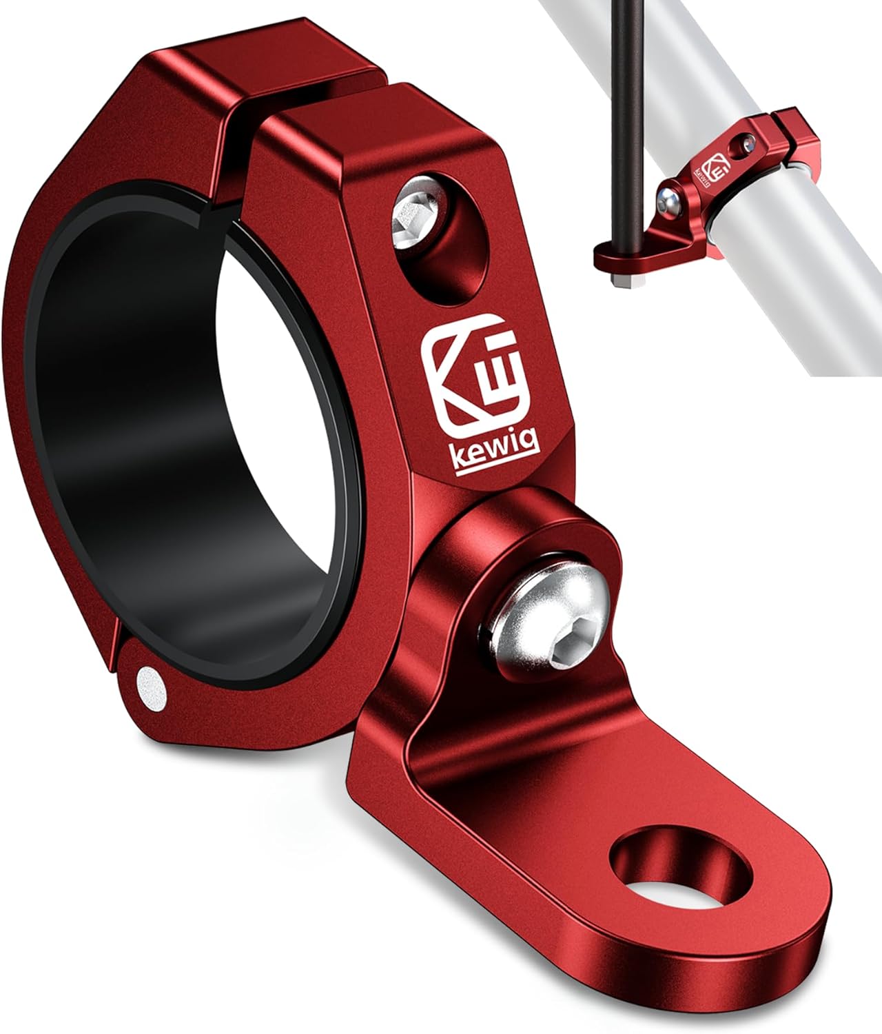 Soporte de látigo UTV, soporte resistente para bandera de luz de látigo UTV, soporte de montaje de barra de luz ajustable de aleación de aluminio