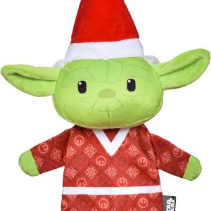 Star Wars Juguete para mascotas de 9 pulgadas YODA Elf con cuerpo plano para mascotas, con arruga y chirrido Juguete para mascotas YODA de felpa de Star Wars Juguete para mascotas de 9 pulgadas YODA Elf con cuerpo plano para mascotas, con arruga y chirrido Juguete para mascotas YODA de felpa de