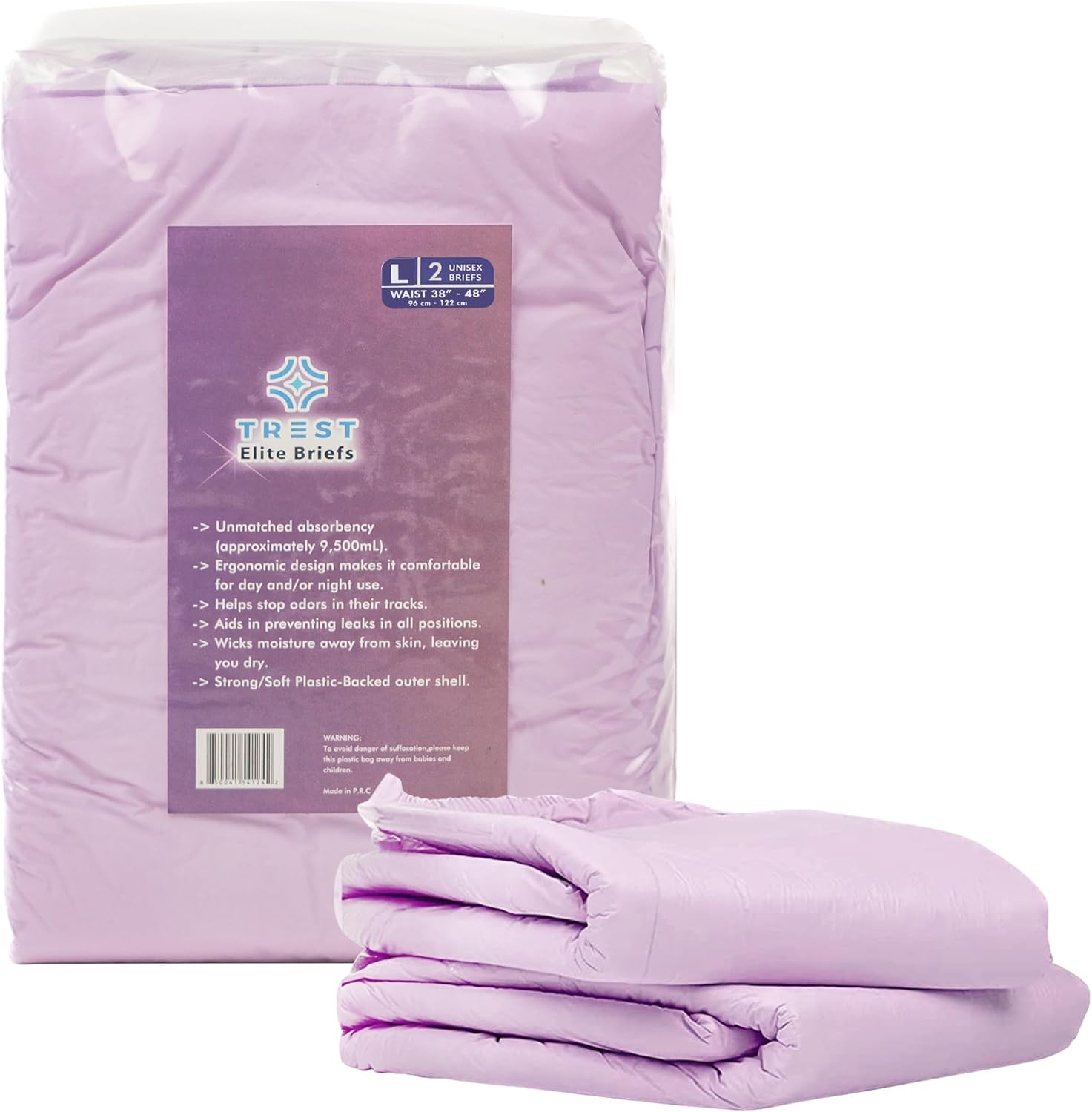 TREST Elite – Calzoncillos para hombres y mujeres, pañales nocturnos para incontinencia, absorción de élite, cómodos, neutralizantes de olores y