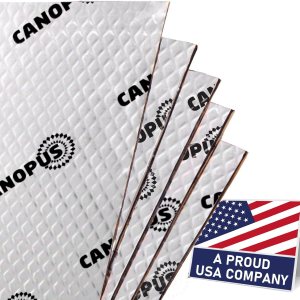 CANOPUS Alfombrilla de amortiguación de sonido para automóviles, 50 mil 5 pies cuadrados, paquete de 5 hojas, tapete amortiguador de sonido de CANOPUS Alfombrilla de amortiguación de sonido para automóviles, 50 mil 5 pies cuadrados, paquete de 5 hojas, tapete amortiguador de sonido de