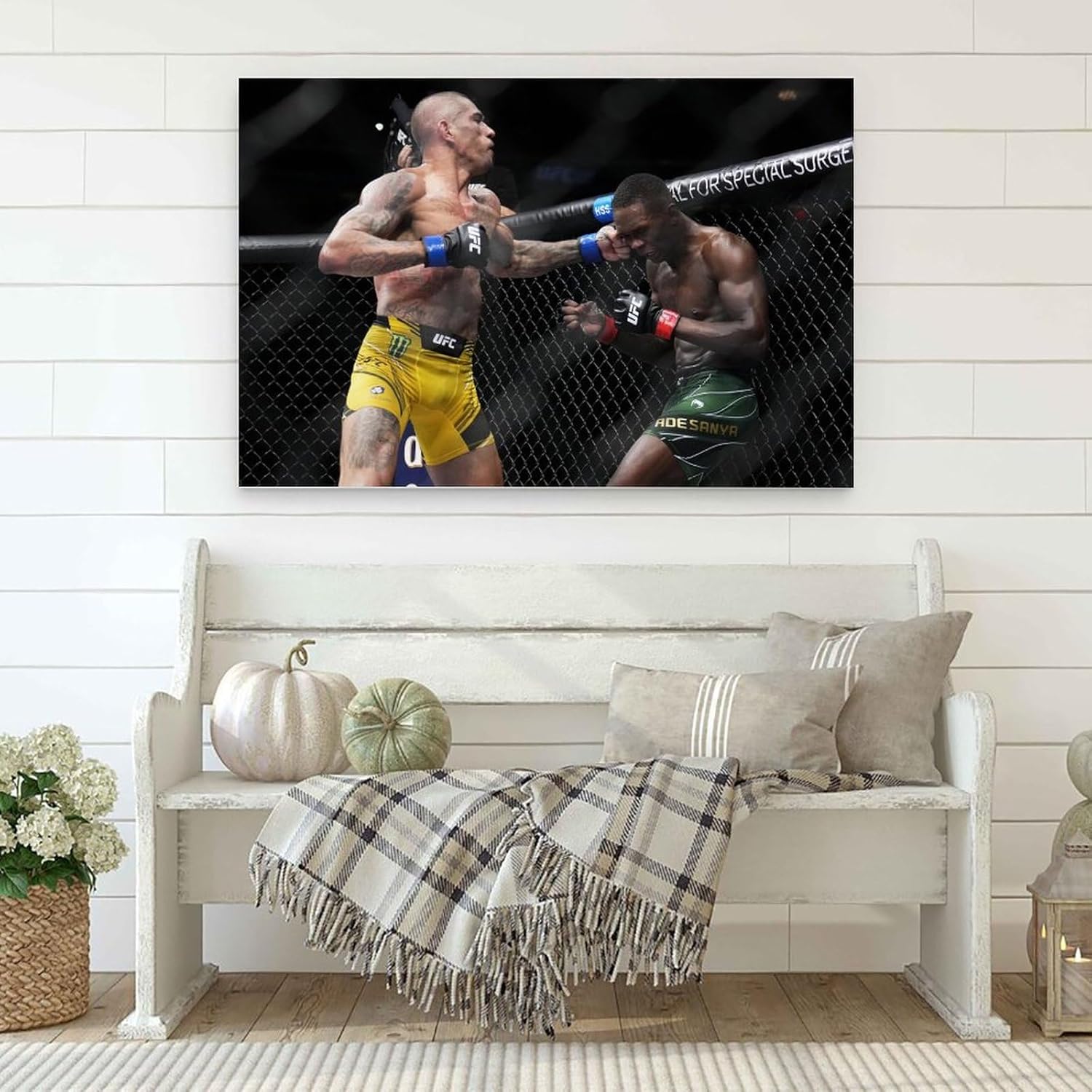 EsEntL Póster de batalla de Alex Pereira – Lienzo decorativo moderno para dormitorio familiar, 12 x 18 pulgadas (11.8 x 17.7 in)