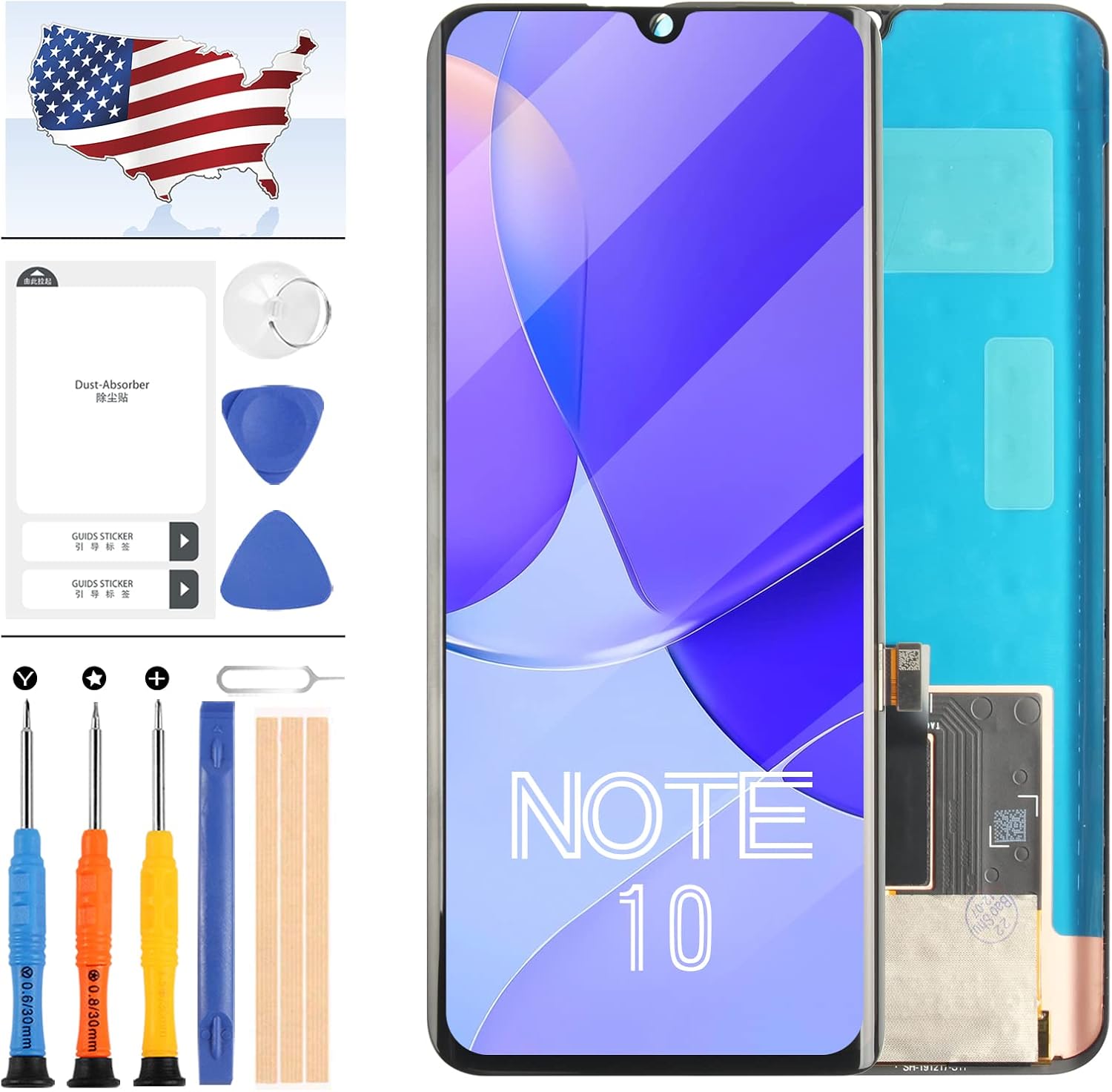 Para Xiaomi Mi Note 10 Reemplazo de pantalla para Xiaomi Mi CC9 Pro Pantalla LCD para Xiaomi Mi Note 10 Pro Pantalla para Xiaomi Mi Note 10 Lite