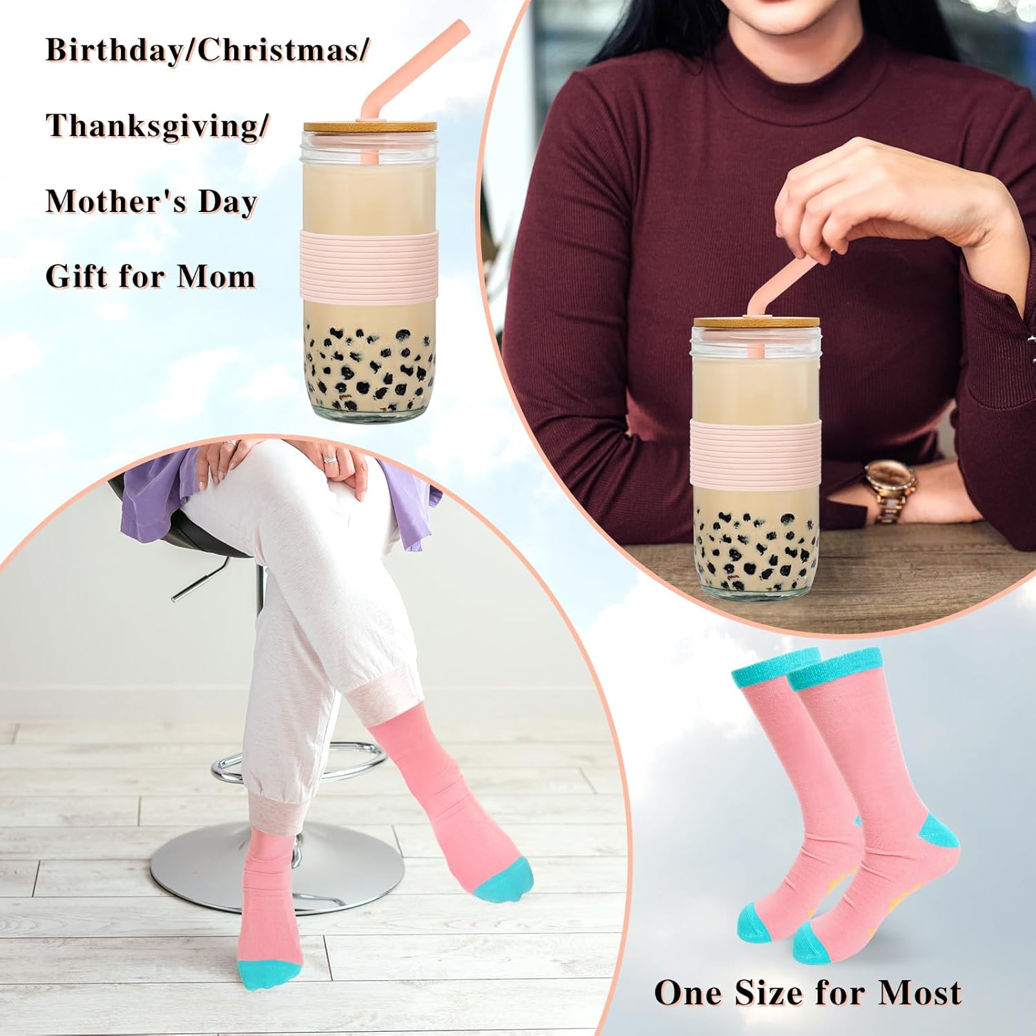 ANOTION Regalos para el día de San Valentín para mamá, regalos de elefante blanco, regalos novedosos para el día de la madre de parte de hija, hijo,