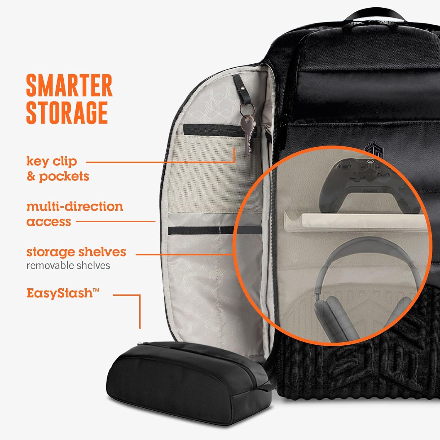 STM Dux 30L – Mochila tecnológica versátil de 17 pulgadas, color negro