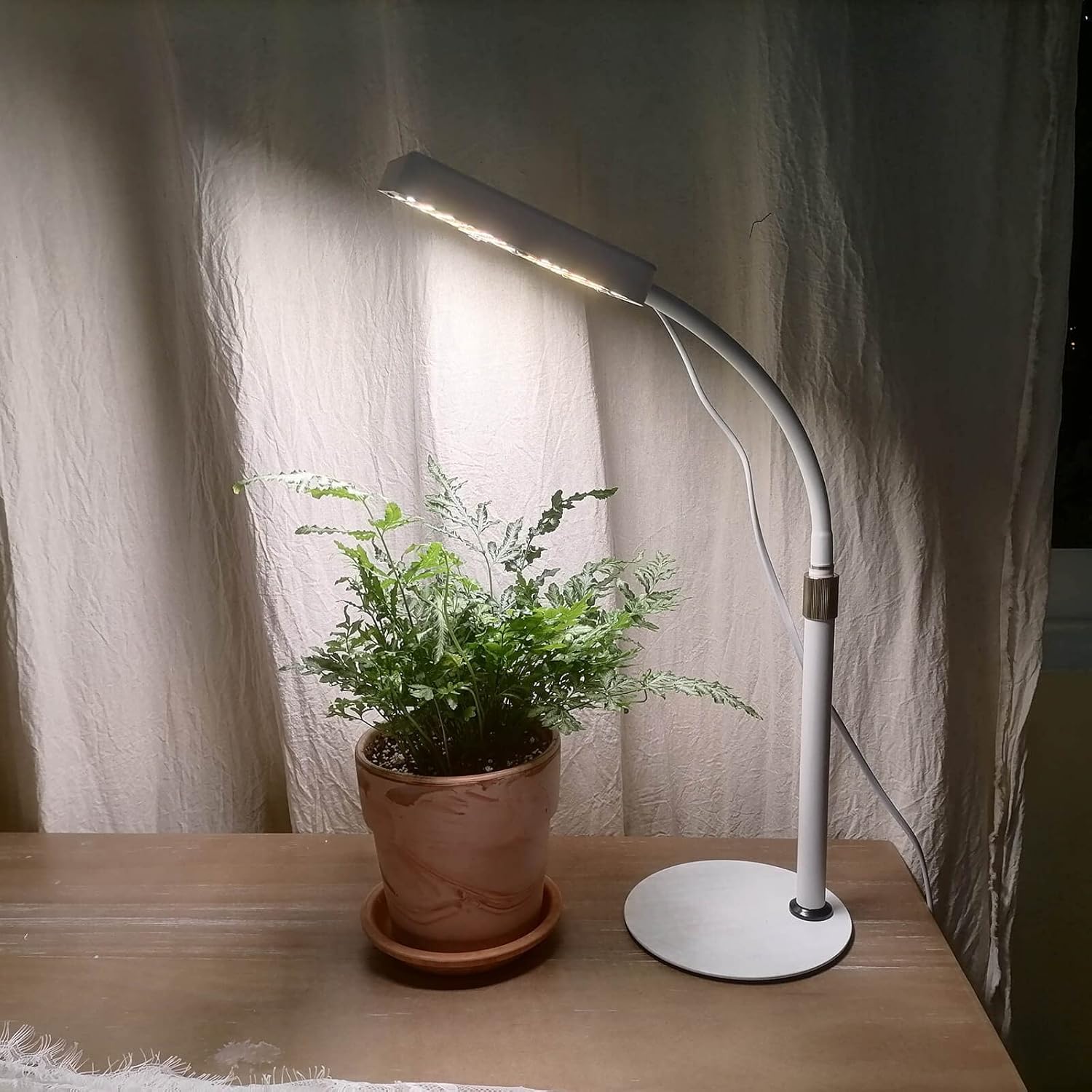 Luz de crecimiento de escritorio de espectro completo, luz de cultivo de plantas de mesa, luces LED de cultivo incluidas IR-UV para plantas de