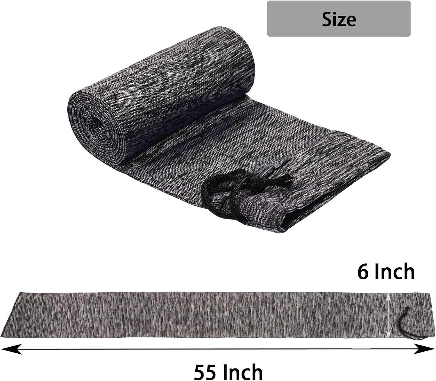 Paquete de 35 fundas de calcetines para pistola de 55 x 6 pulgadas, extra anchas tratadas de silicona, cubierta de protección para rifles, escopetas