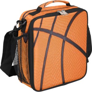 Lonchera de baloncesto para niños, con textura de baloncesto, bolsa de almuerzo aislada para niñas y niños, hielera deportiva, bolsa de preparación Lonchera de baloncesto para niños, con textura de baloncesto, bolsa de almuerzo aislada para niñas y niños, hielera deportiva, bolsa de preparación
