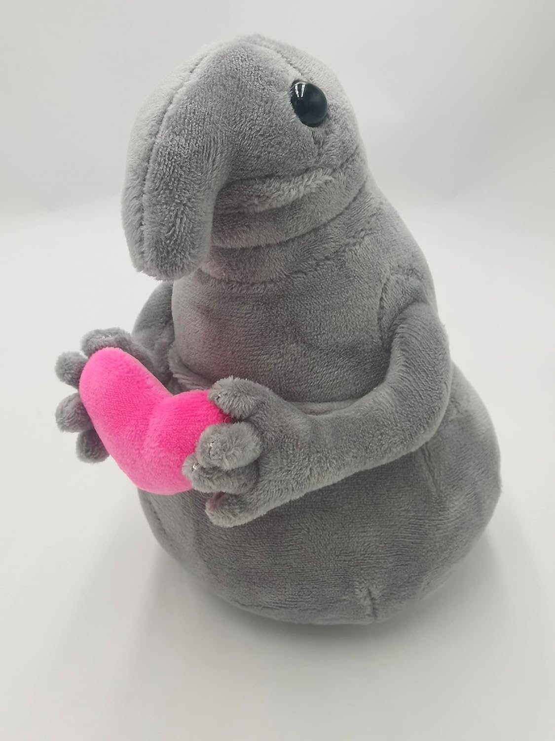 Hot 1pc 7.9 in Esperando Zhdun Sosteniendo Amor en la Mano Meme Tubby Gris Blob Zhdun Muñeca de Peluche Juguete de Peluche Muñecas Creativas Niza