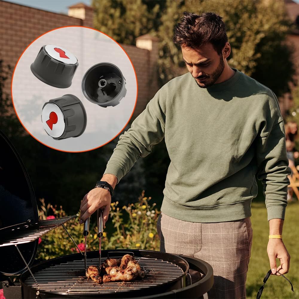 Pomos para quemador de parrilla de gas 69893 compatibles con Weber Spirit serie 200 y 300 (con controles delanteros superiores) años 2013 y