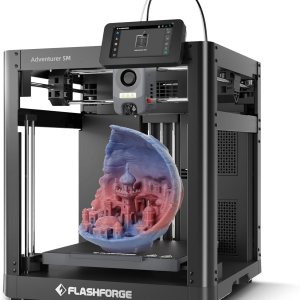 FLASHFORGE Impresora 3D oficial Adventurer 5M nivelación automática, impresora 3D FDM de alta velocidad máxima de 23.622 ins con extrusora directa FLASHFORGE Impresora 3D oficial Adventurer 5M nivelación automática, impresora 3D FDM de alta velocidad máxima de 23.622 ins con extrusora directa