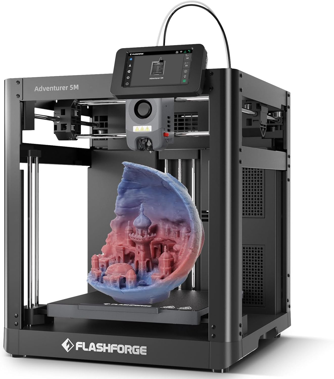 FLASHFORGE Impresora 3D oficial Adventurer 5M nivelación automática, impresora 3D FDM de alta velocidad máxima de 23.622 ins con extrusora directa