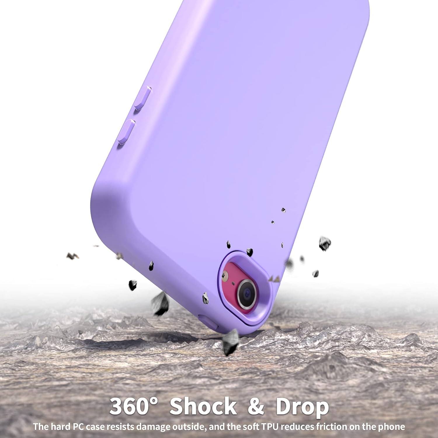 Funda para iPod Touch 7 con protector de pantalla, funda para iPod Touch 6, iPod Touch 5, híbrida de ajuste delgado, protección completa, suave de