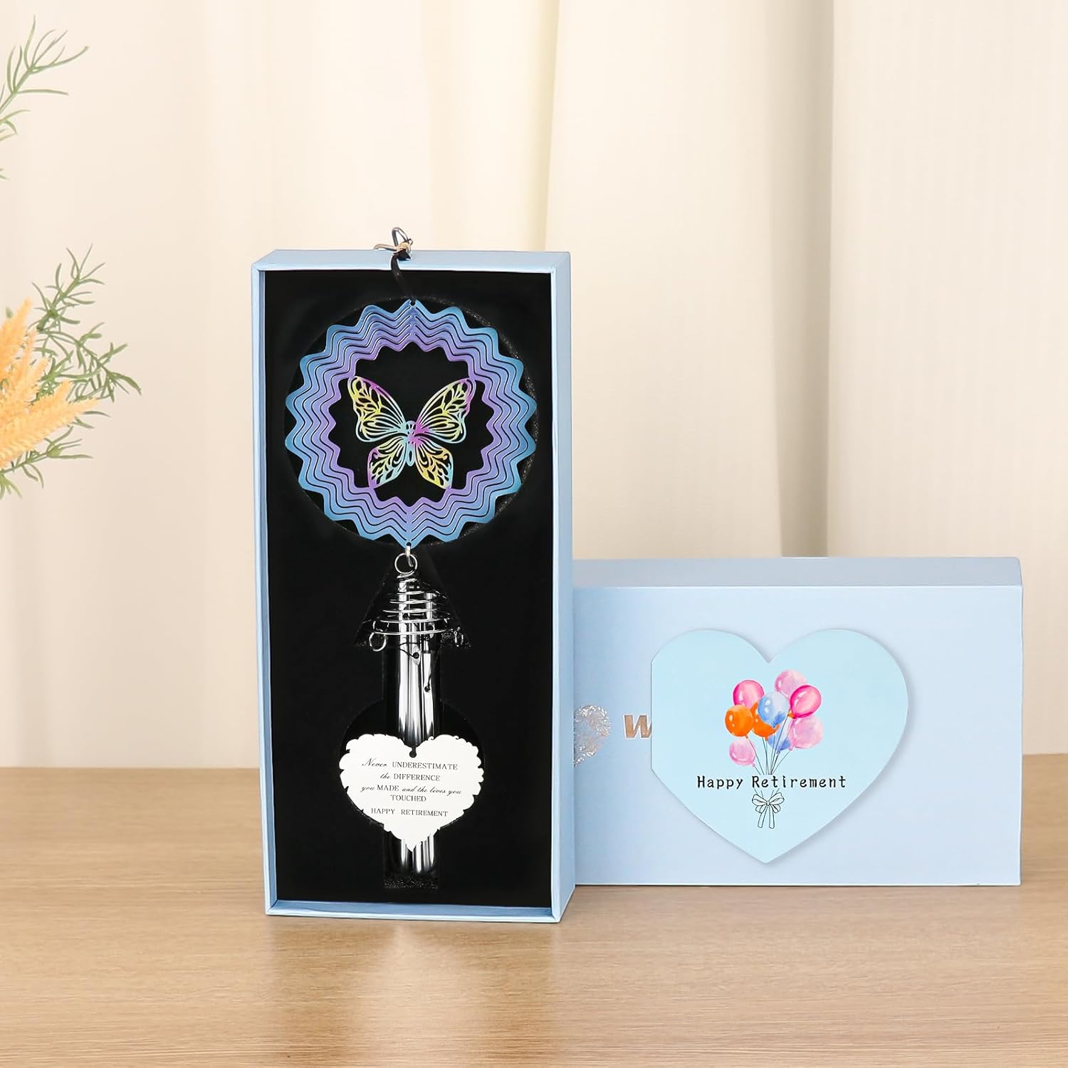 Campanilla de viento de jubilación, regalos de jubilación para mujeres, profesores, enfermeras, regalos para jubilados para compañeros de trabajo,