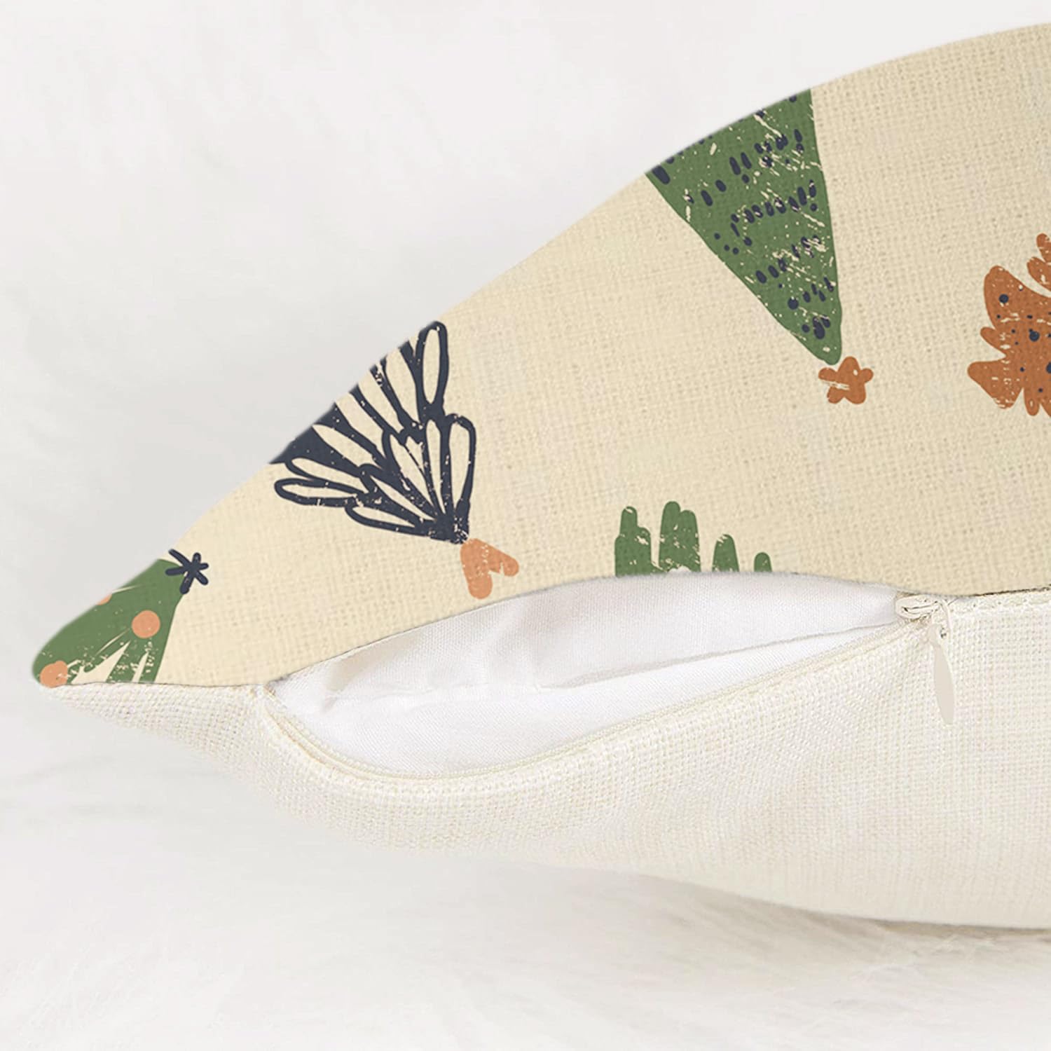 GAGEC Juego de 2 fundas de almohada navideñas de 18 x 18 pulgadas, fundas de almohada bohemias de Navidad para decoración del hogar, sala de estar y