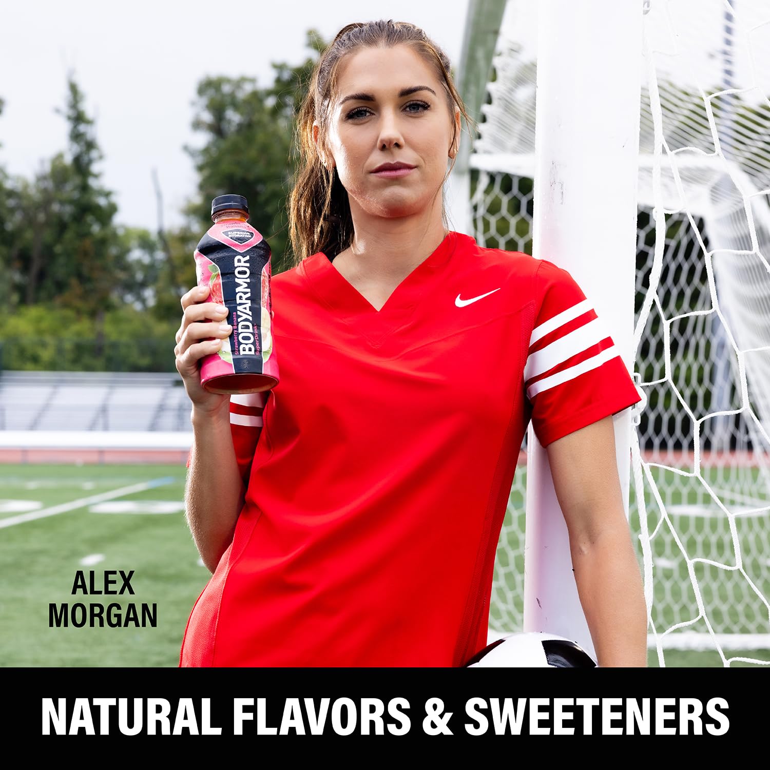 BODYARMOR – Bebida deportiva, fresa y plátano, sabores naturales con vitaminas, electrolitos ricos en potasio, perfecta para deportistas, 20 onzas