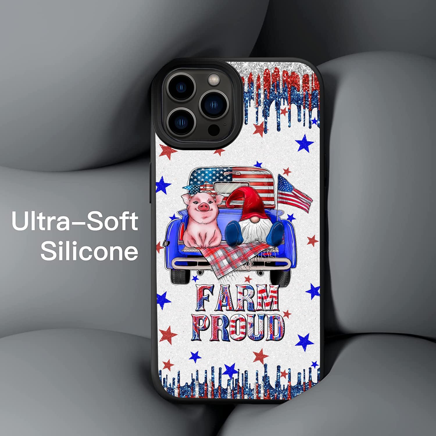 America Farm – Funda para teléfono compatible con iPhone 15, 14, 13, 12, 11 Pro Max, Samsung Galaxy S23 S22 S21 S20 FE Plus UltraA14 A54 A53 A03S