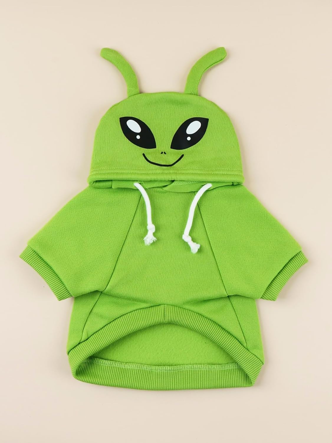 QWINEE Sudadera con capucha para perro de alienígena, abrigo cálido para cachorros, sudadera para Navidad, Halloween, disfraz de perro, ropa de