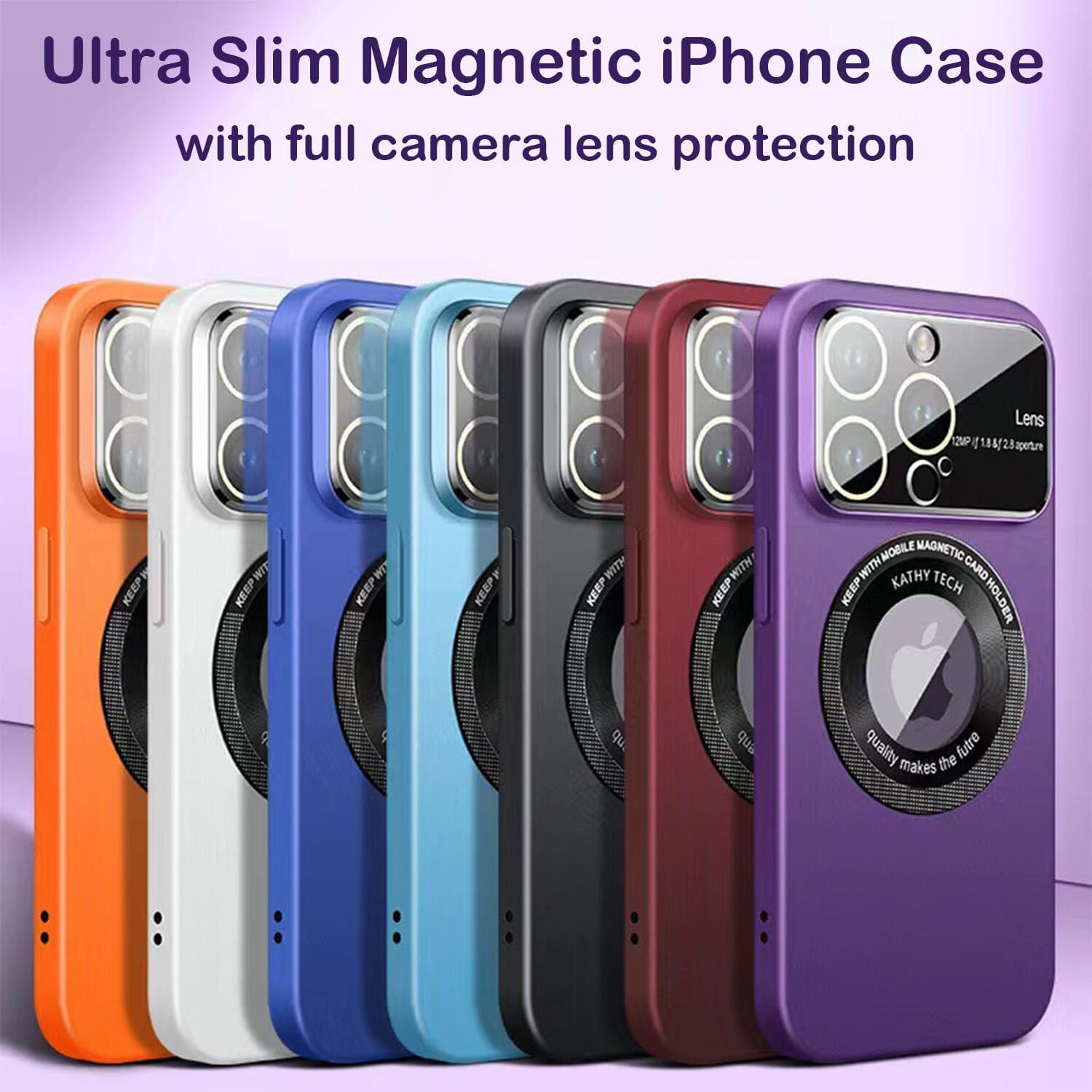 GARSIKA Funda magnética para iPhone 13 Pro Max protección completa de la cámara compatible con MagSafe Funda delgada mate esmerilada dura para