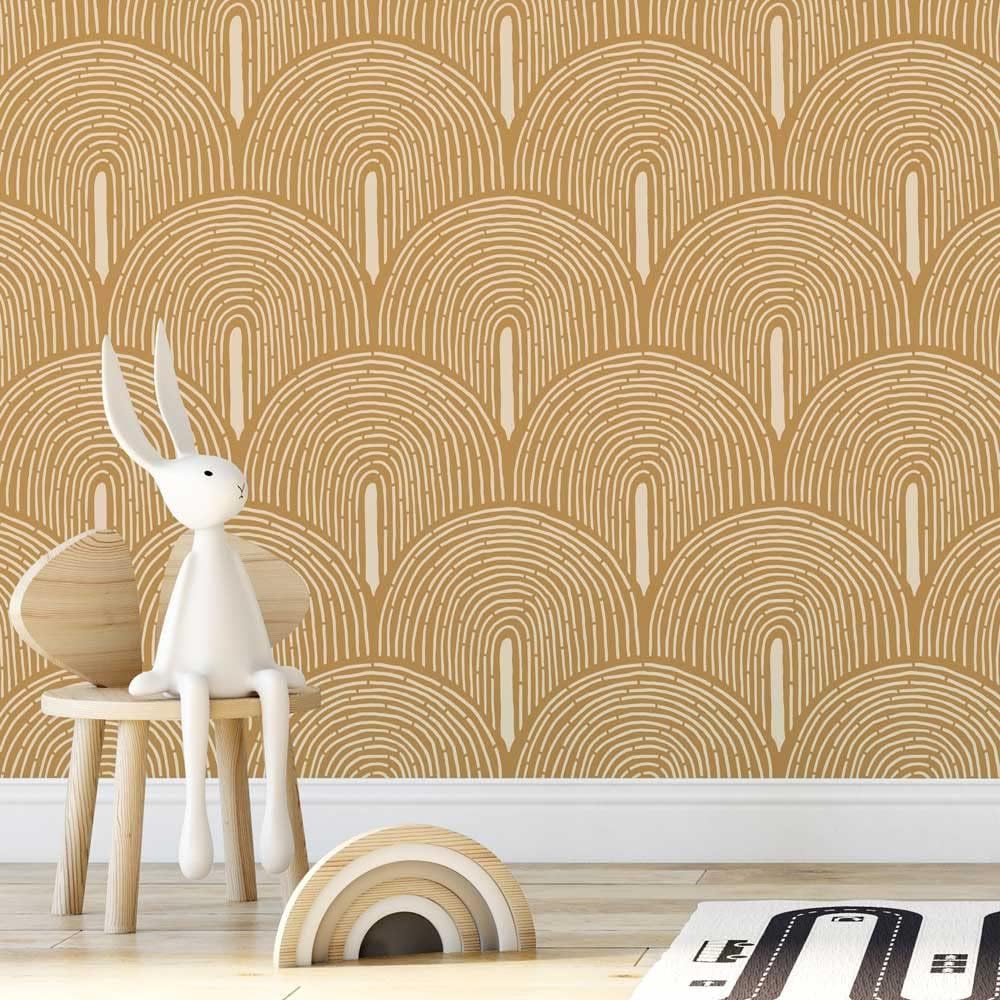 Plantilla de pared de arco de sauce  Plantilla de pared inspirada en Art Deco para un fácil cambio de imagen de habitación de bricolaje  Diseño