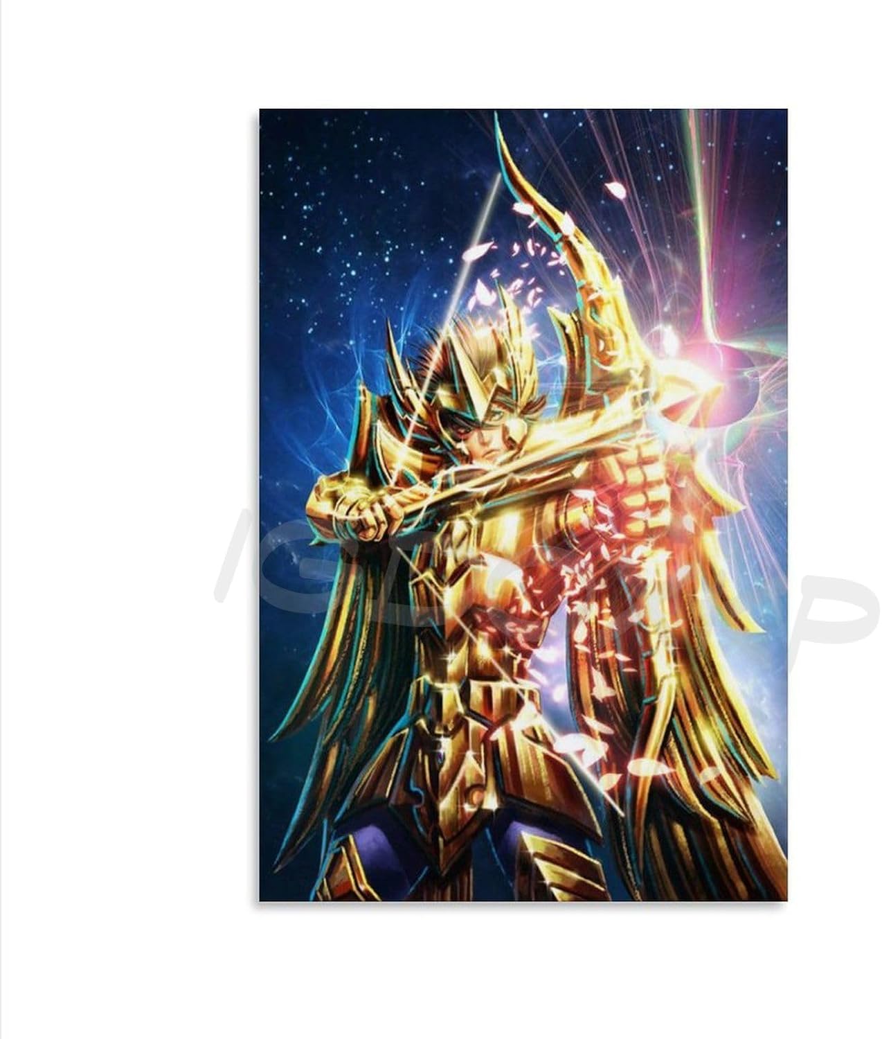Póster de anime de Saint Seiya Sagitario (2) pósteres e impresiones de pintura en lienzo para decoración de sala de estar, dormitorio, 08 x 12