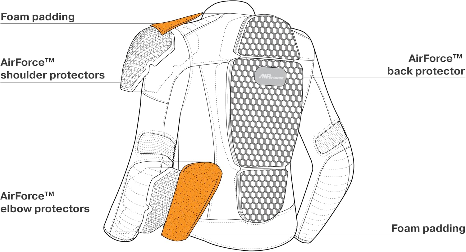 SHIMA WINCHESTER 2.0 – Chaqueta de motociclista clásica de cuero con espalda CE, hombros y codos