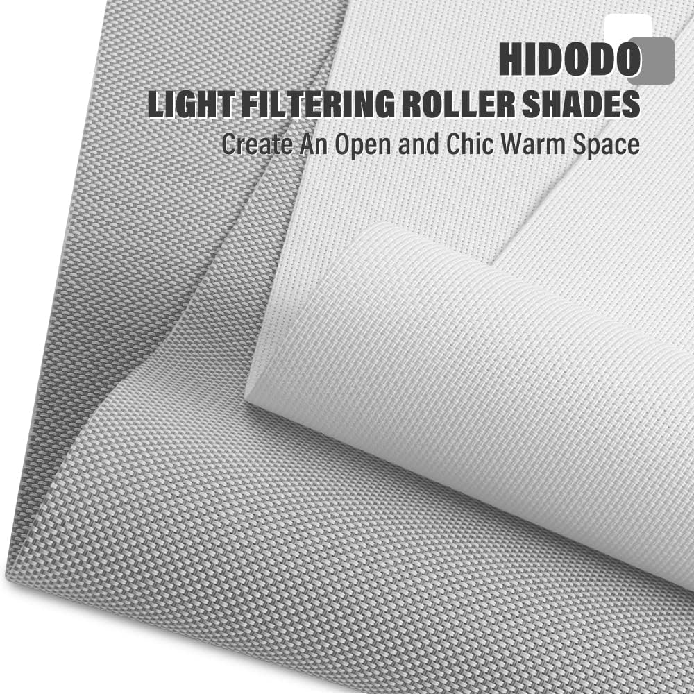 Persianas enrollables semitraslúcidas con filtro de luz, pantalla solar con 5% de apertura, persianas enrollables con protección UV para ventanas,