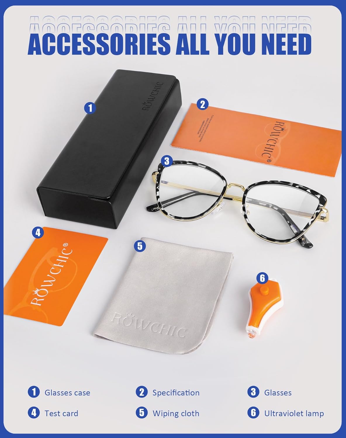 Lentes de luz azul, elegantes lentes de bloqueo de luz azul para lectura en computadora, juegos, televisión, teléfonos