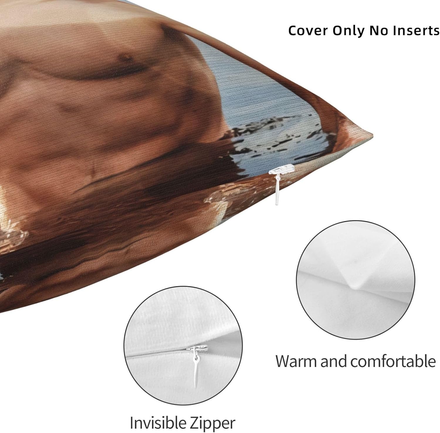 Adam Driver – Fundas de almohada cuadradas suaves y modernas, funda de almohada decorativa, decoración del hogar para cama, sofá, sala de estar,