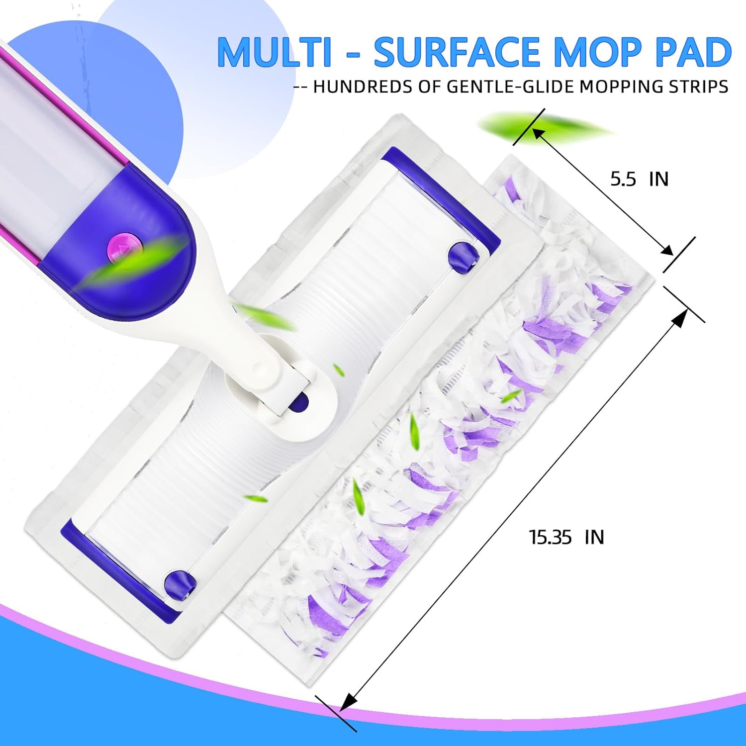 15 repuestos de almohadillas desechables para trapeador Swiffer PowerMop multisuperficie, almohadillas de repuesto de limpieza por pulverización