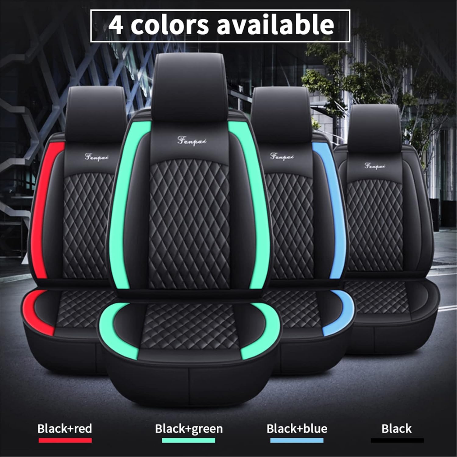 Fundas de asiento de coche para Cadillac ATS CT6 XTS SRX XT5 CTS STS SLS DeVille Escallade Juego completo de fundas de asiento delantero trasero de
