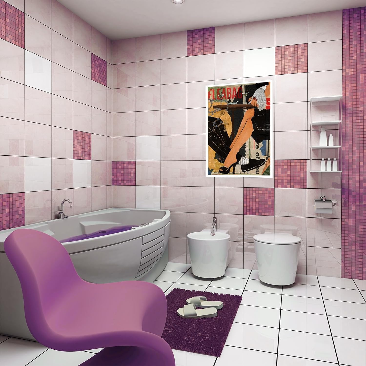 Dcvjiy Póster colorido retro de moda con texto en inglés I Love You Is Will Pass, lienzo decorativo para pared, diseño de barra y carrito,