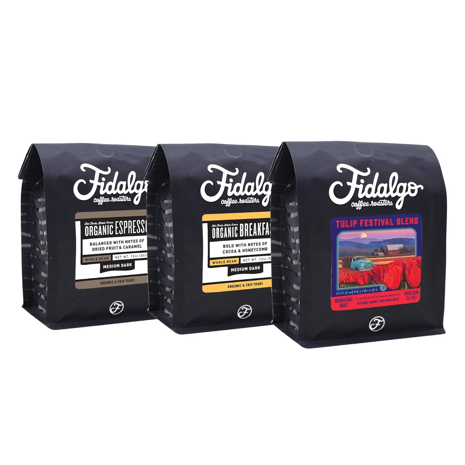Fidalgo Coffee Paquete económico #3 Grano entero orgánico