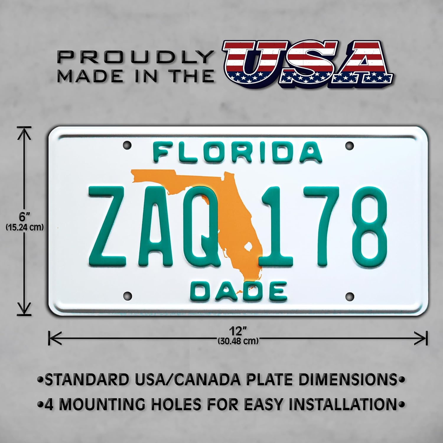 Celebrity Machines Miami Vice  ZAQ 178 + AIF 00M  Matrículas estampadas de metal