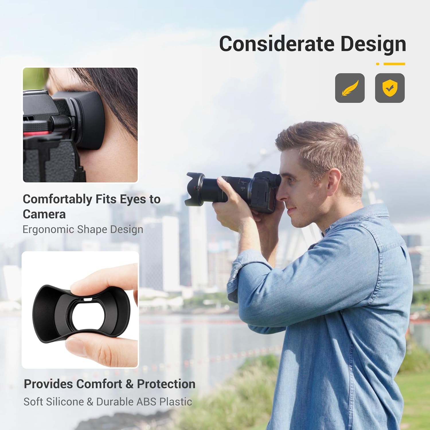 LUMIX S5II S5IIX ocular ocular de silicona suave extendida visor de copa ocular especial diseñado para Panasonic LUMIX S5II S5IIX S5IIX S5 II S5 IIX