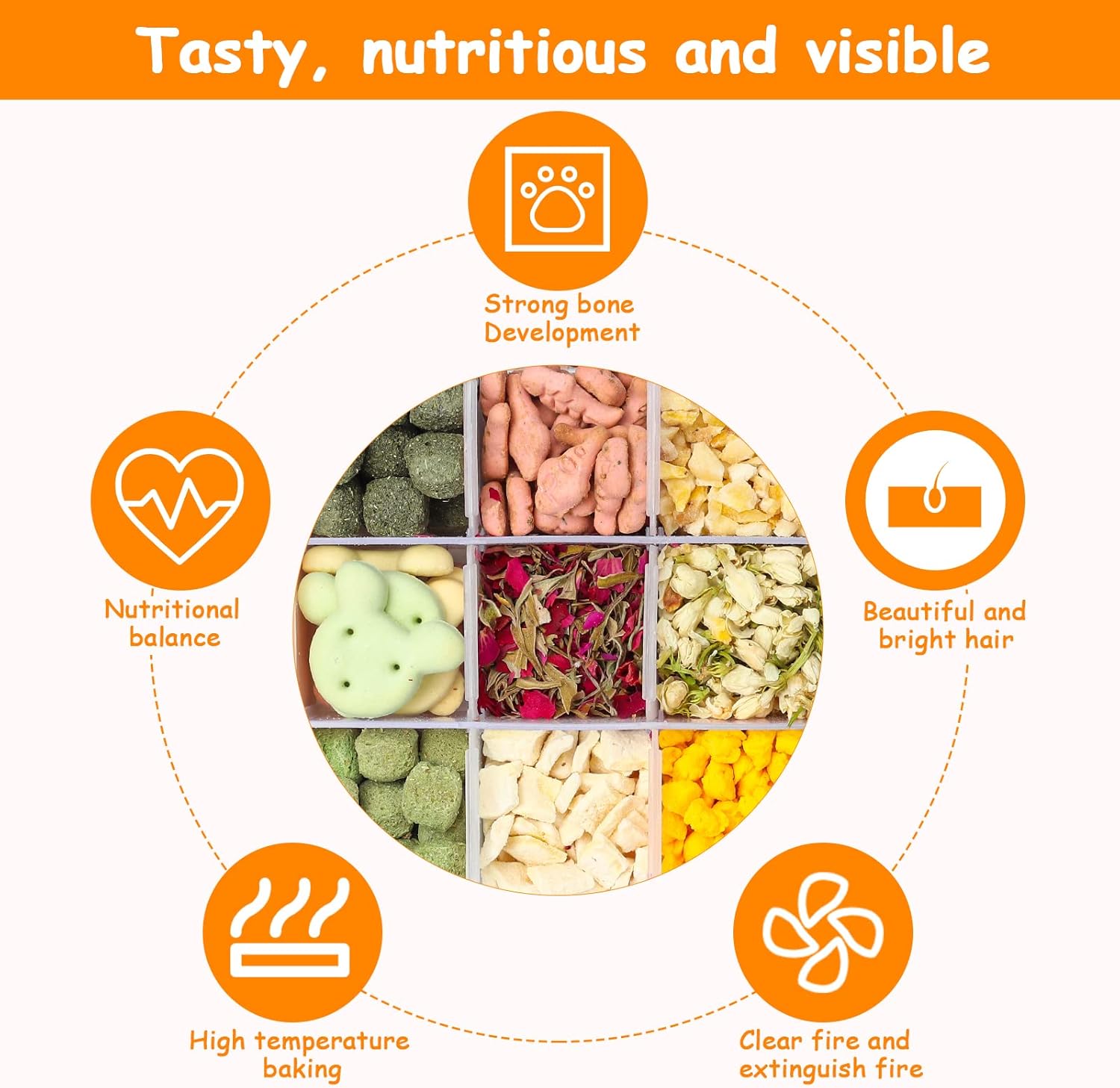 Juguetes de dentición de conejo, ropa de cama de jaula de hámster, decoración de nido de chinchilla, golosinas para la dentición (18-L)