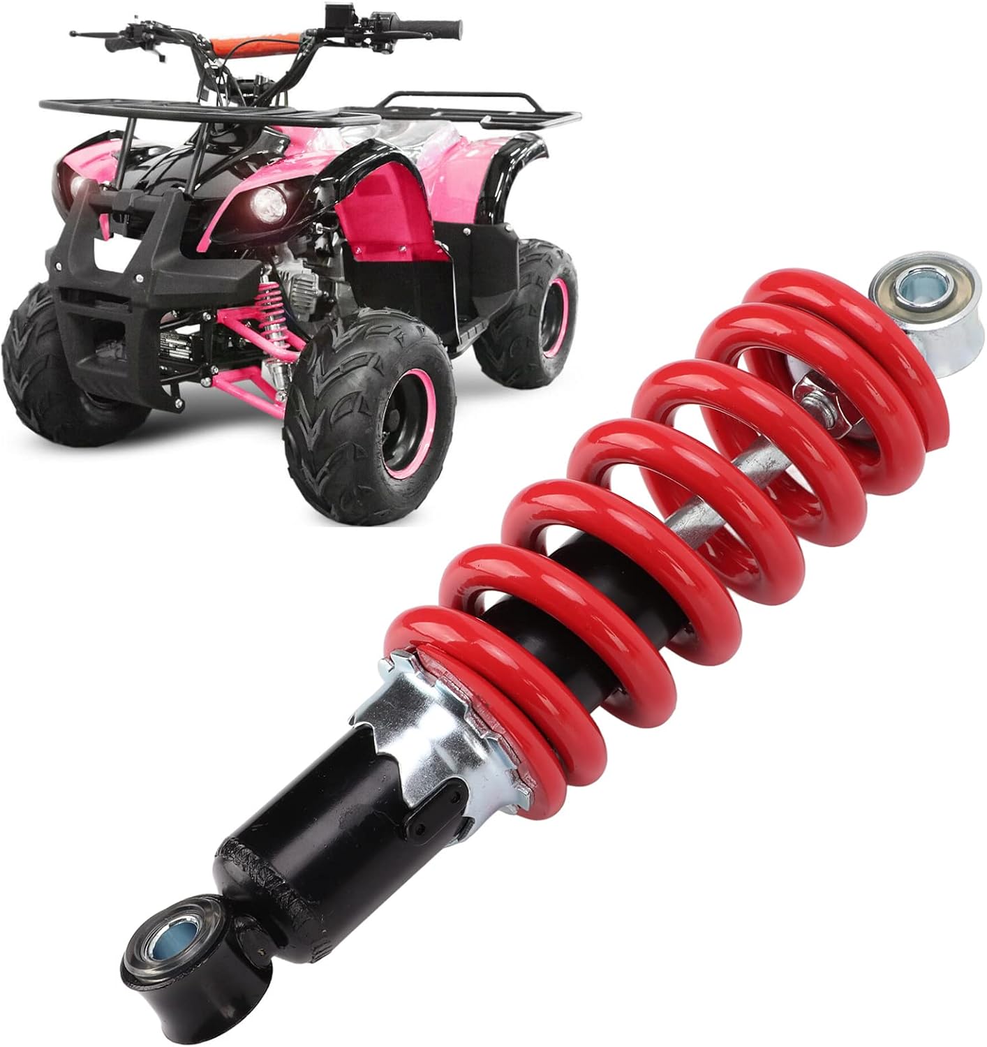 Amortiguador delantero trasero, repuesto de amortiguador trasero delantero para PIT QUAD DIRT BIKE ATV 9.055 in distancia de agujero